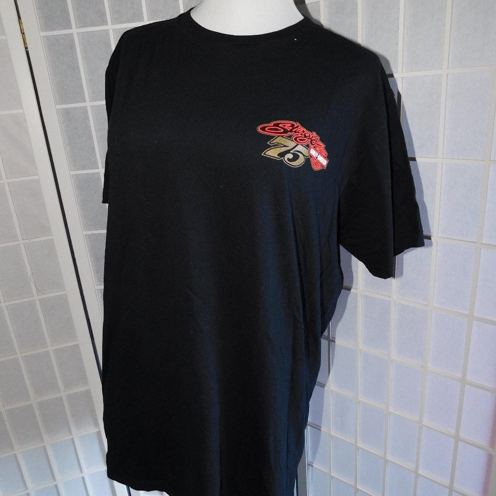 Harley Davidson Sturgis 75 Years bikers tee shirt, Medium, 1938-2015